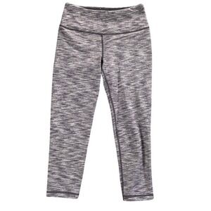 Victoria Sport Knockout Capri Leggings Grey Space Dye High Rise Womens Small